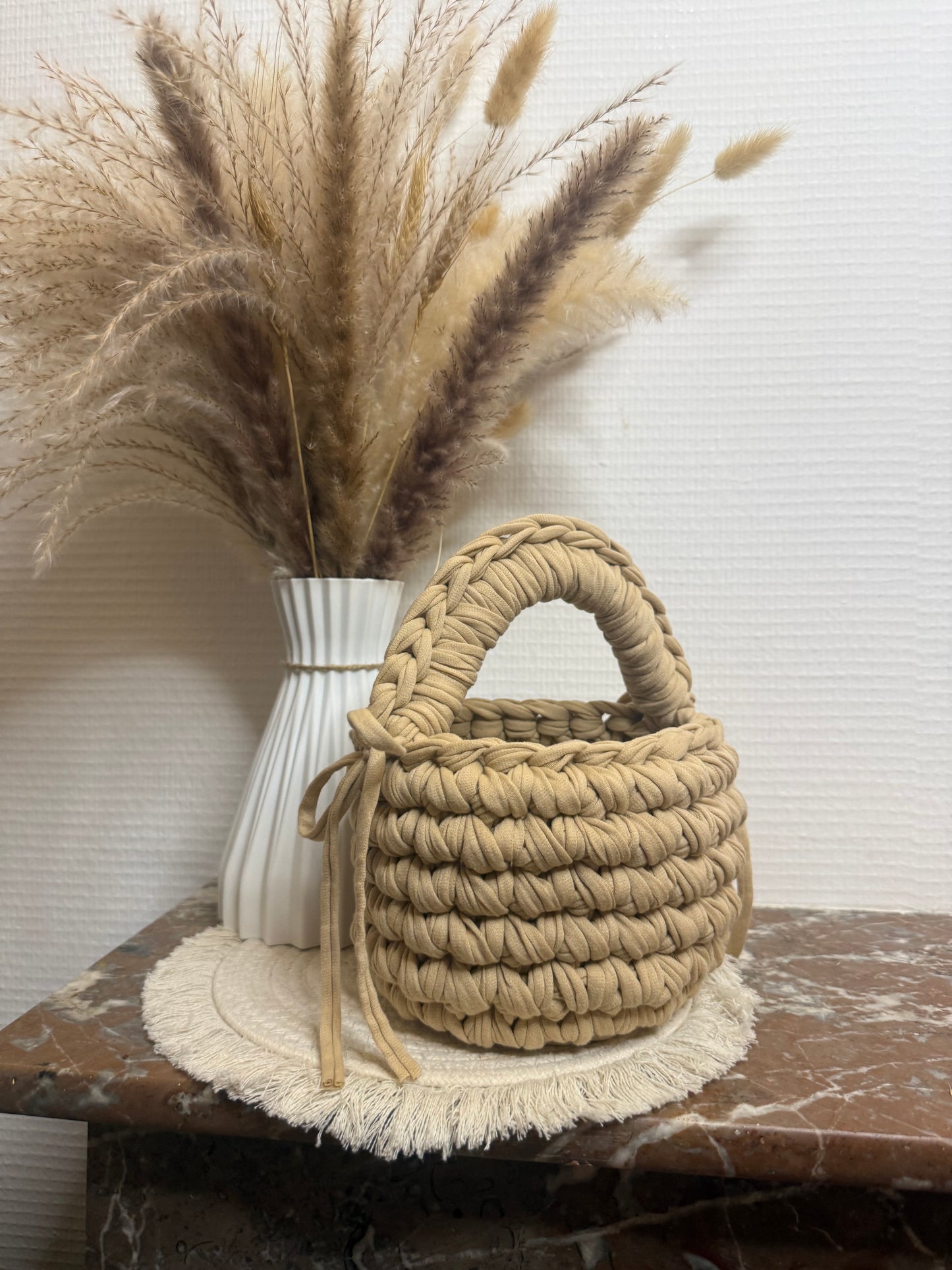 Sac Panier Lou Beige Clair