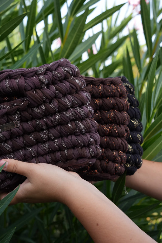 Sac Esmée Chocolat&Argent