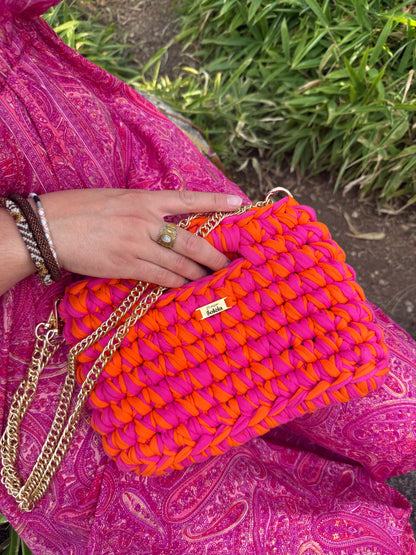 Sac Esmée Fuschia & Orange