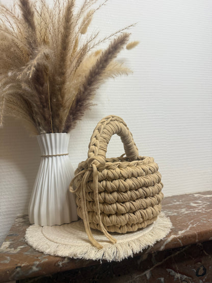 Sac Panier Lou Beige Clair