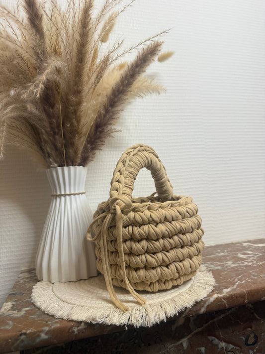 Sac Panier Lou Beige Clair