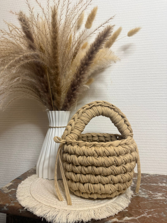 Sac Panier Lou Beige Clair