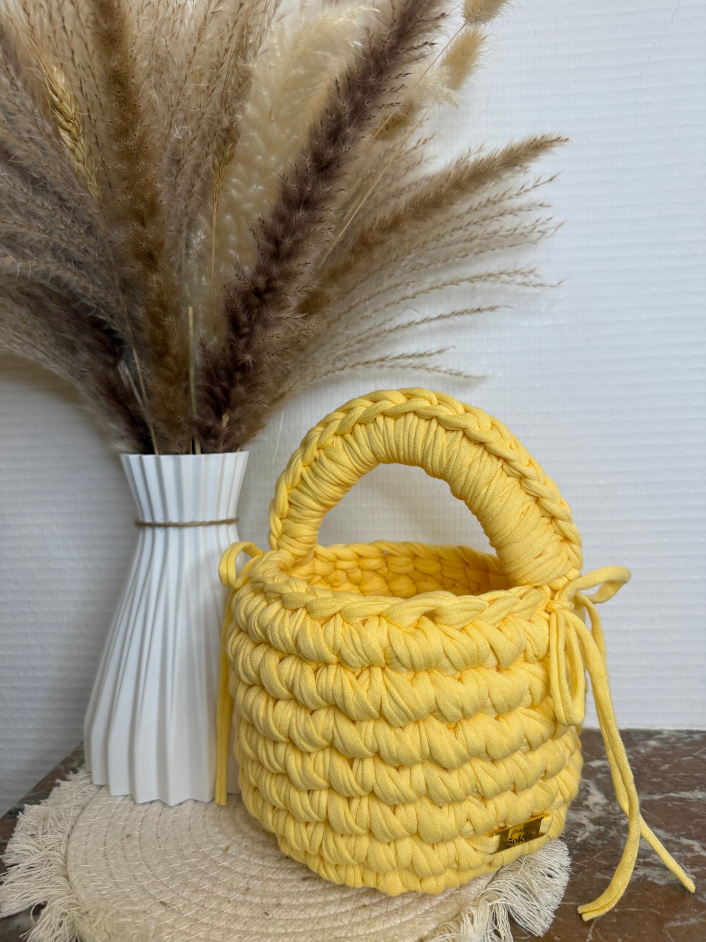 sac panier en crochet personnalisable 