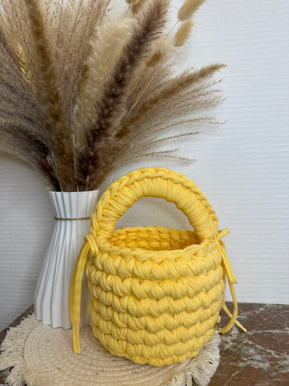 sac panier en crochet personnalisable 