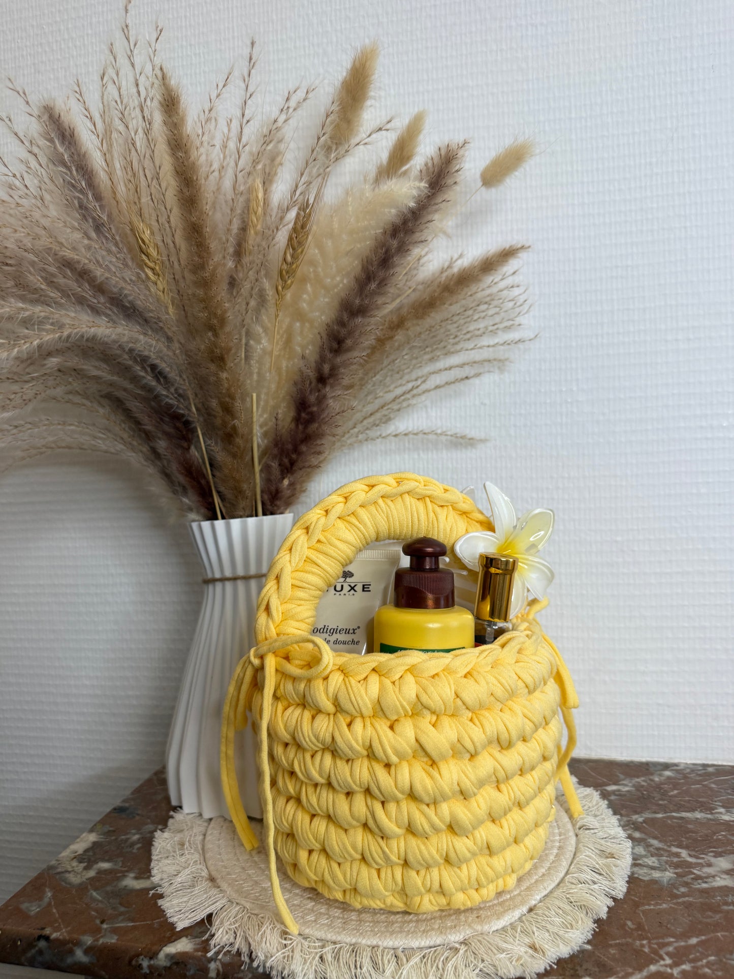 sac panier en crochet personnalisable 