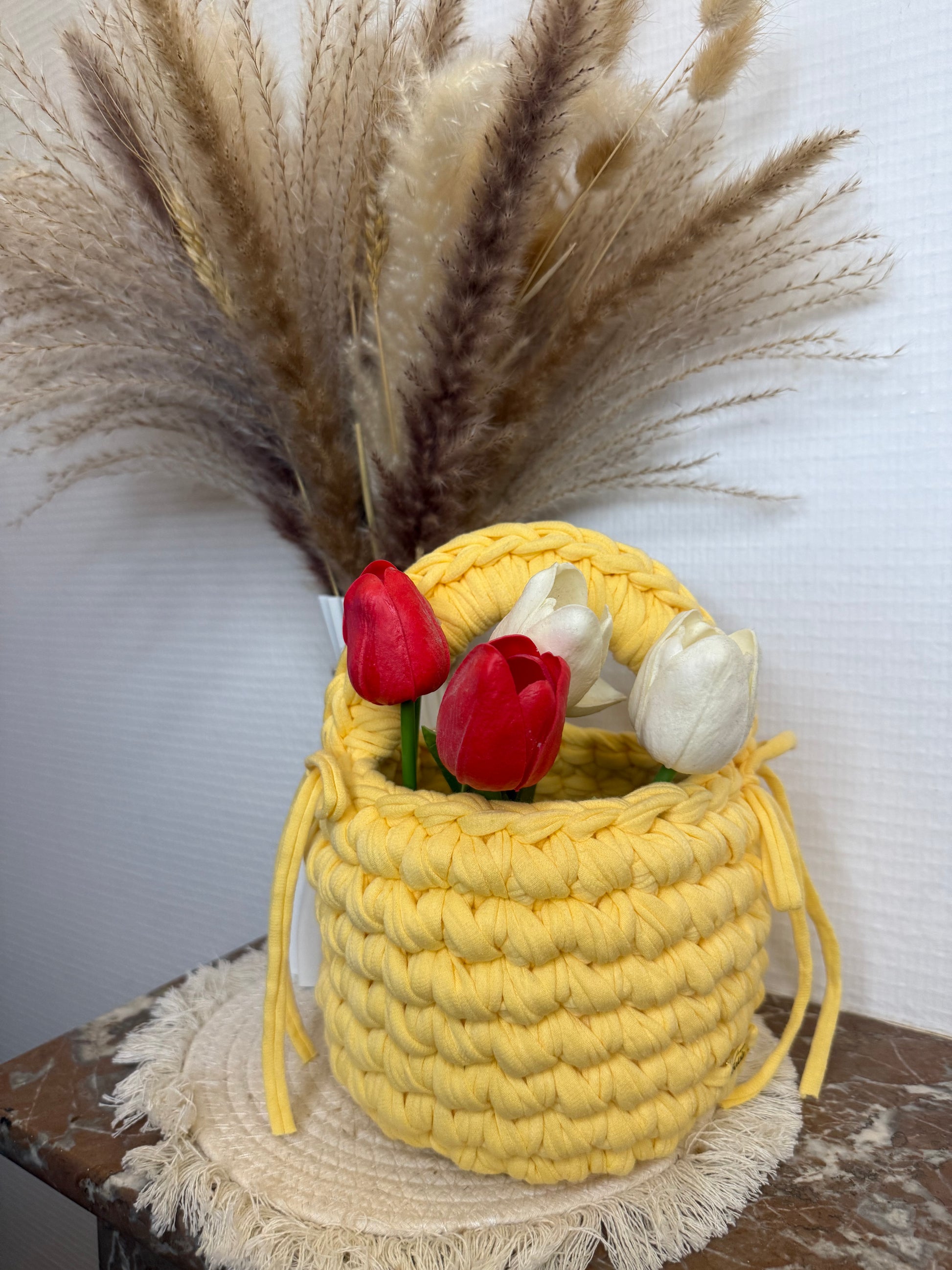 sac panier en crochet personnalisable 